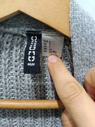 Chaqueta H&M punto gris