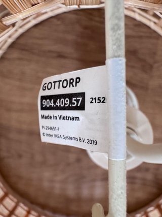 Pantalla lámpara de techo IKEA GOTTORP bambú