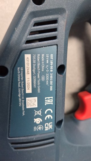 Sierra de calar Bosch professional GST 18V-95 B