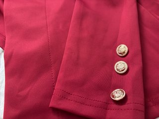 Blazer granate mujer Temu talla S americana