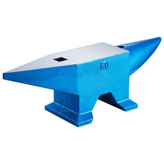 Yunque de Un Solo Cuerno de 132 Lbs Yunque de Acero Fundido para Venta Herramientas de Forja de Acero con Agujero Redondo y Cuadrado y Equipos Yunque Robusto para Joyeros Herramienta de Trabajo en...