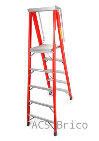 Escalera Fibra Tijera 2x5 - 1,42 Metros - 10401 - Mader
