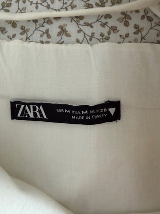 Vestido Zara Blanco Espalda Trenzada