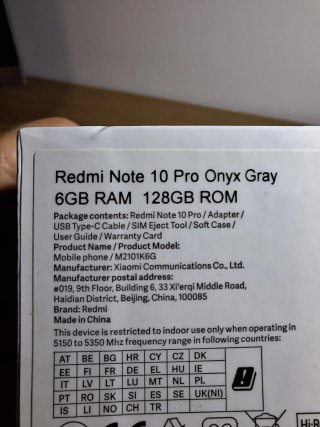 Xiaomi Redmi Note 10 Pro Negro