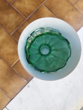 Vasetto in vetro verde