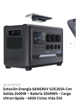 Estación de Energía GENERGY GZE2024 2400W