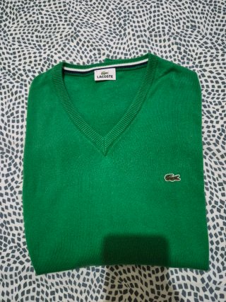 Jersey Lacoste Verde V-Neck original