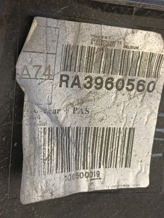 PARAGOLPES TRASERO VOLVO XC40 D4204T12 31663160