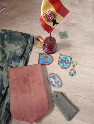 Lote Coleccionismo Militar Insignias Banderas