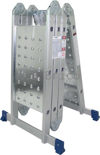 Escalera Multisusos Aluminio Profesional 4x3 Peldaños Plataforma - 10086