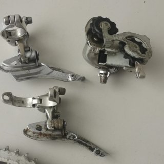 Lote Campagnolo: Bielas, Desviadores y Cambio