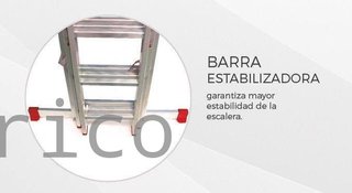 Escalera Aluminio 3x7 - 2+2+2 M - 66x25mm