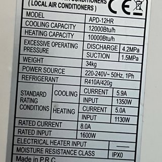 Aire Acondicionado Portátil Daitsu
