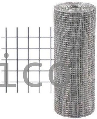 Malla Electrosoldada Galvanizada - 102x51 mm - 2,7 mm - 1,5x25 m