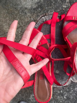 Alpargatas Carolina Herrera Talla 37 Rojas