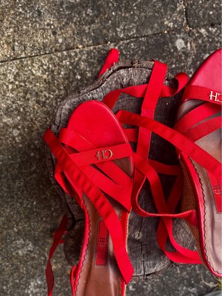 Alpargatas Carolina Herrera Talla 37 Rojas