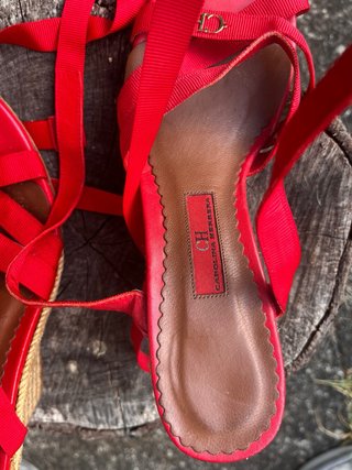 Alpargatas Carolina Herrera Talla 37 Rojas
