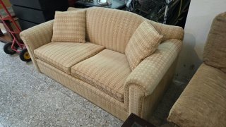 Sofá de 2 plazas tela beige