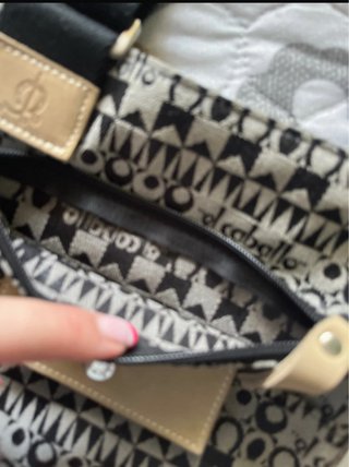 Bolso El Caballo Beige y Negro