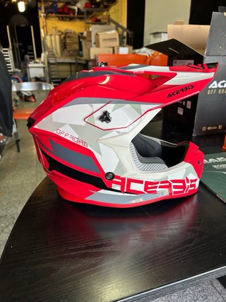 Casco Acerbis Off Road Rojo/Blanco