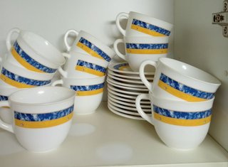 Juego de Tazas y Platos Desayuno