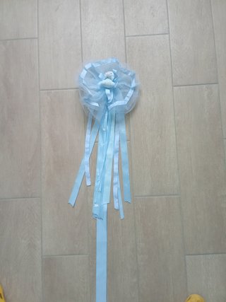 Fiocco nascita azzurro con orsetto