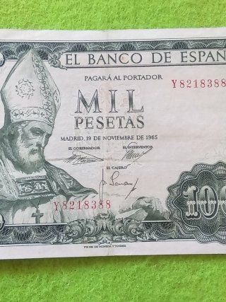 Billete 1000 Pesetas Banco de España 1965