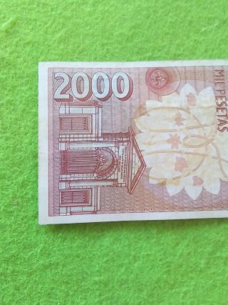 Billete 2000 Pesetas España 1992