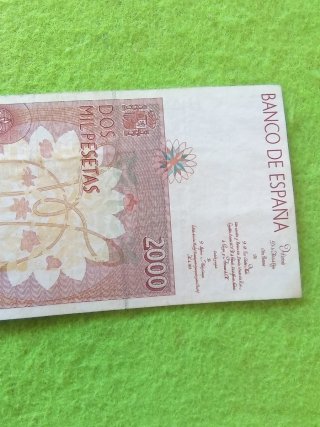 Billete 2000 Pesetas España 1992