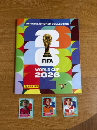 Álbum Oficial Mundial FIFA 2026 + 3 Cromos