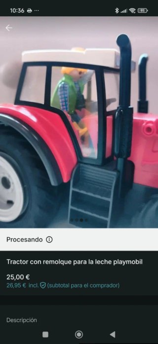 Tractor con remolque Playmobil