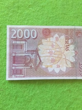 Billete 2000 Pesetas España 1992
