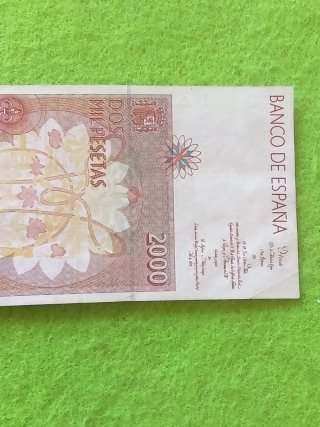 Billete 2000 Pesetas España 1992