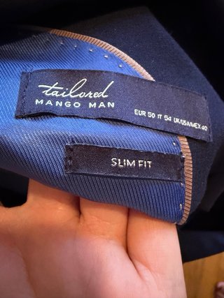 Traje de hombre azul