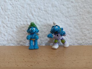 8 Figuras Pitufos Schleich Peyo diferentes años!