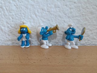 8 Figuras Pitufos Schleich Peyo diferentes años!