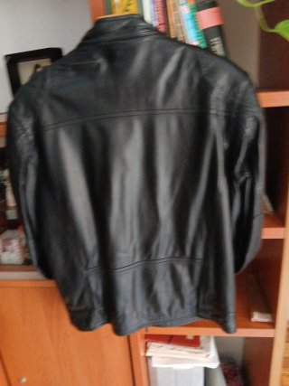 Chaqueta Piel Negra Hombre Sin Usar