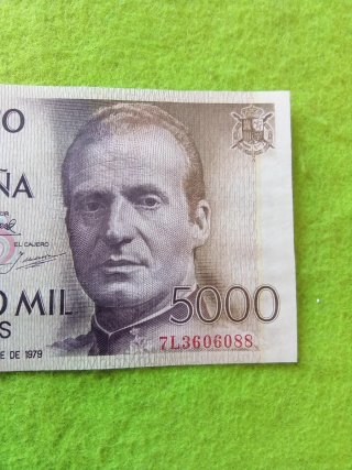 Billete 5000 Pesetas Banco de España 1979