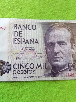Billete 5000 Pesetas Banco de España 1979