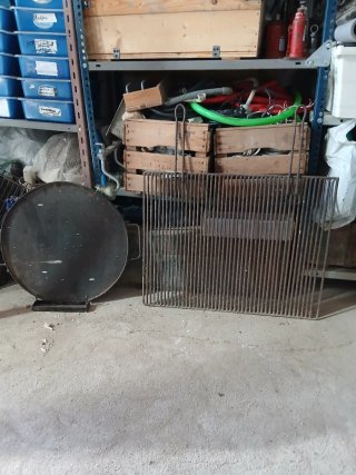 Plancha de metal redonda recoger villoslada50cm