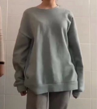 Sudadera azul verdoso claro M