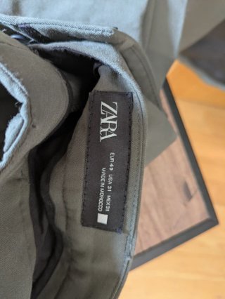 Traje Zara Verde Oliva Hombre
