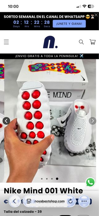 Nike Mind 001 White Talla 45 y 44