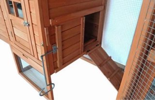 Gallinero Madera Madison Marrón/Verde 71x193x103