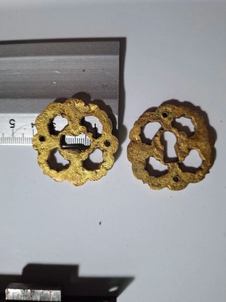 5 CERRADURAS ANTIGUAS CON LLAVE Y BOCALLAVE