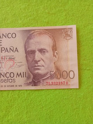 Billete 5000 Pesetas Banco de España 1979