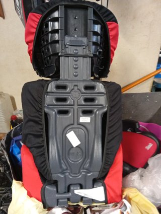 Silla coche Nania negra y roja