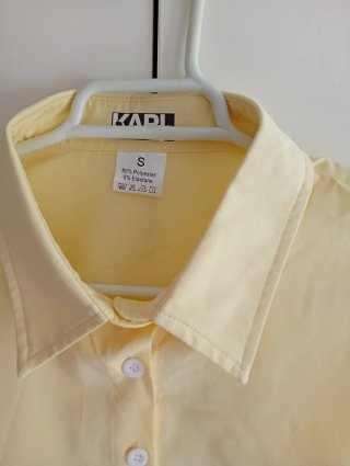 Camisa Karl Lagerfeld Mujer Corta Amarilla