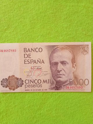 Billete 5000 Pesetas España 1979