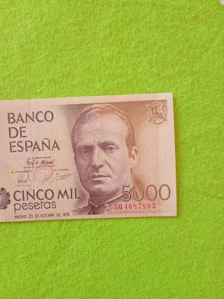 Billete 5000 Pesetas España 1979